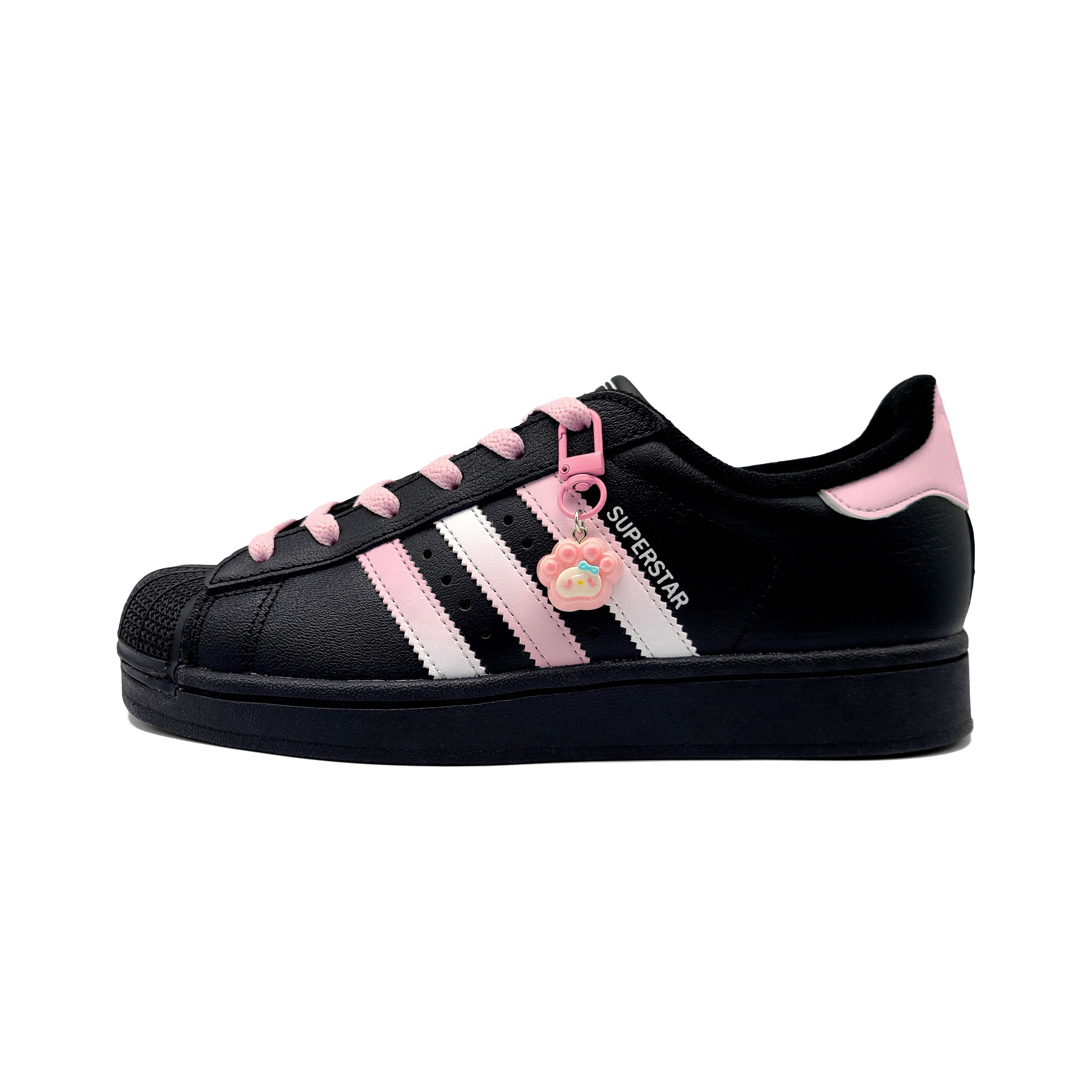 

Adidas Originals Superstar 2 устойчивые к истиранию низкие детские скейтбординг кроссовки Pink для подростков