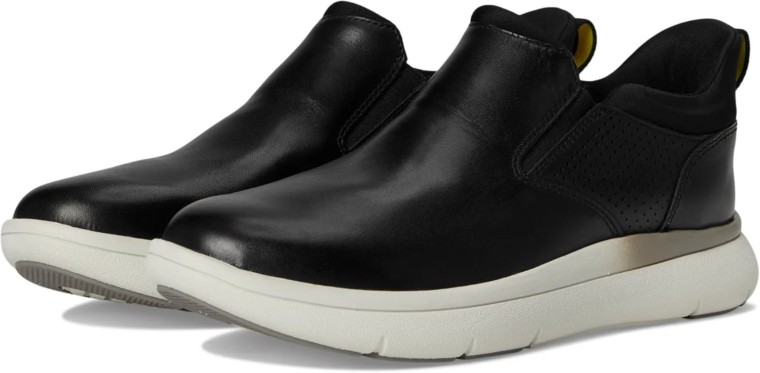 Мужские слипоны Florsheim Fleet с простым носком, черно-белый — фото 2
