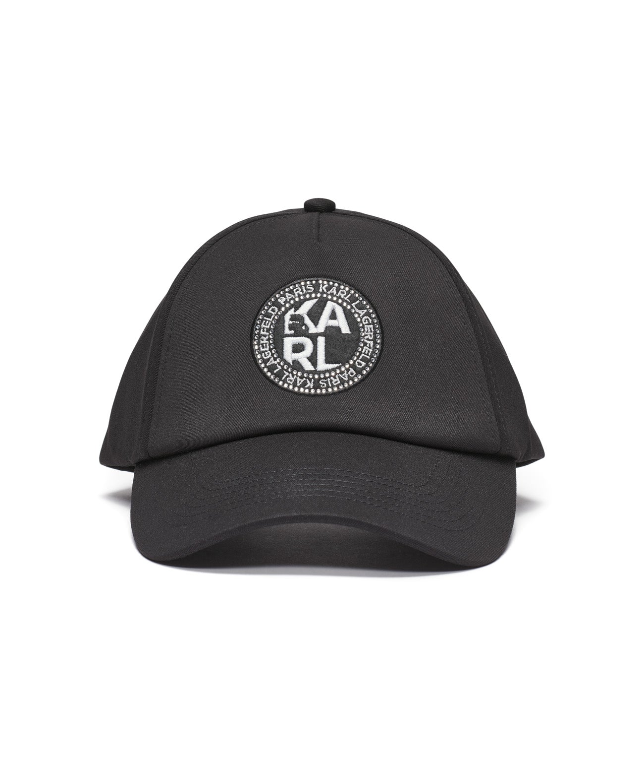 

Бейсбольная кепка krystal karl KARL LAGERFELD PARIS, черный