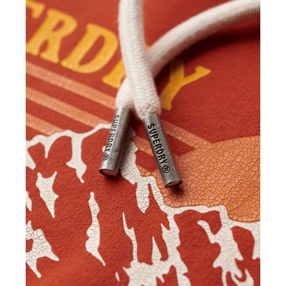 Худи Superdry Outdoor Graphic Stripe, оранжевый — фото 2