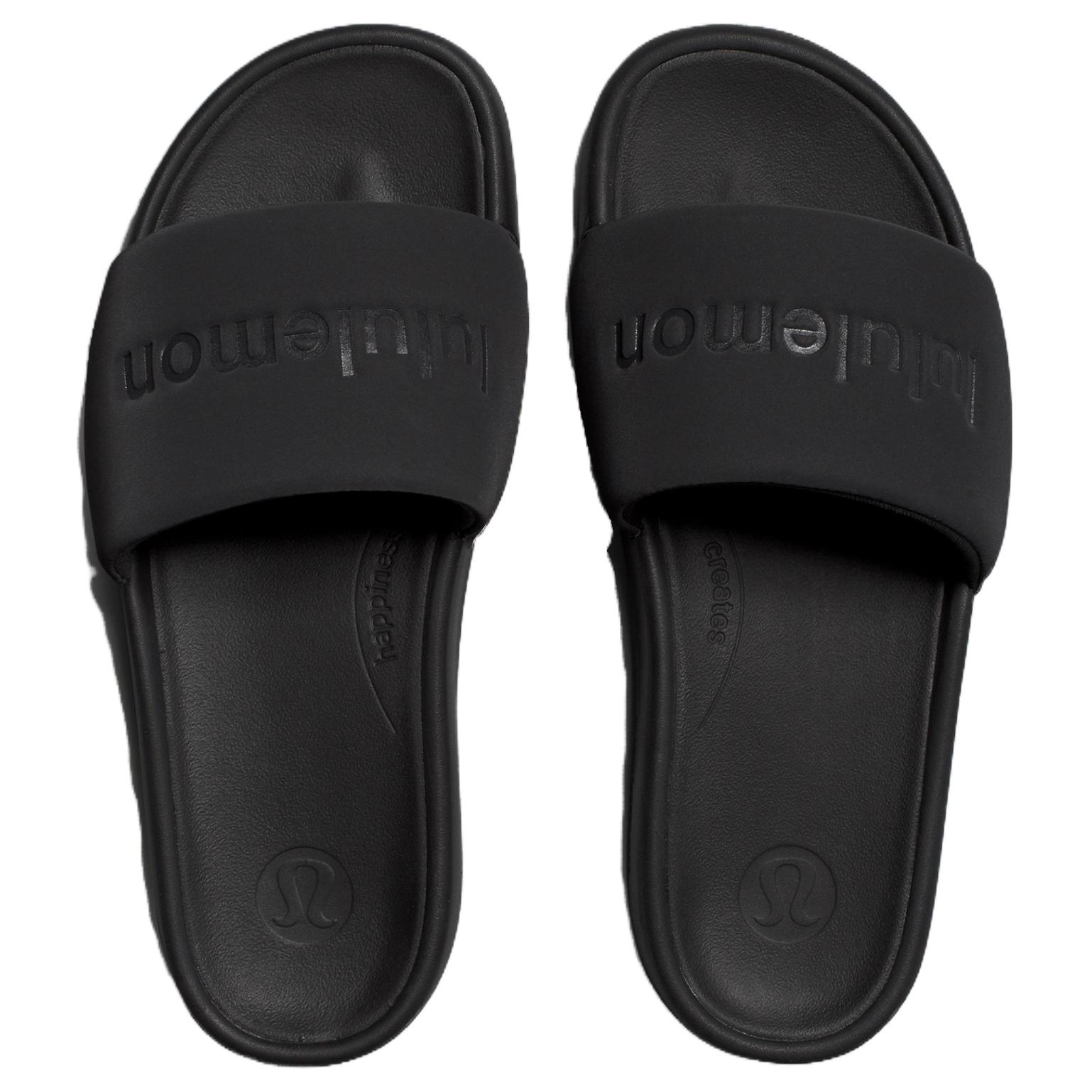Restfeel Slide Устойчивые к скольжению и истиранию шлепанцы Женские Black Lululemon, Black/BLK — фото 4