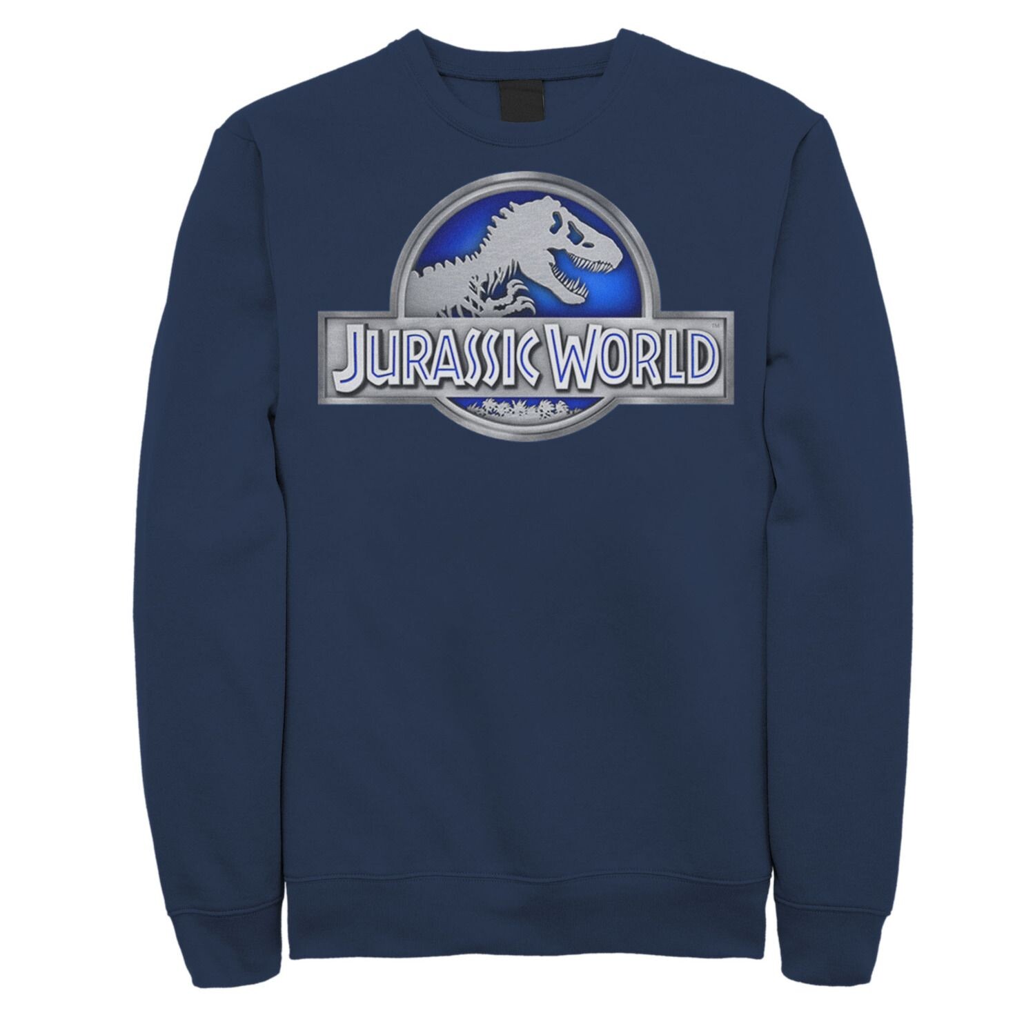 

Мужской флисовый пуловер Jurassic World Classic Blue Glow Fossil Logo Licensed Character, синий