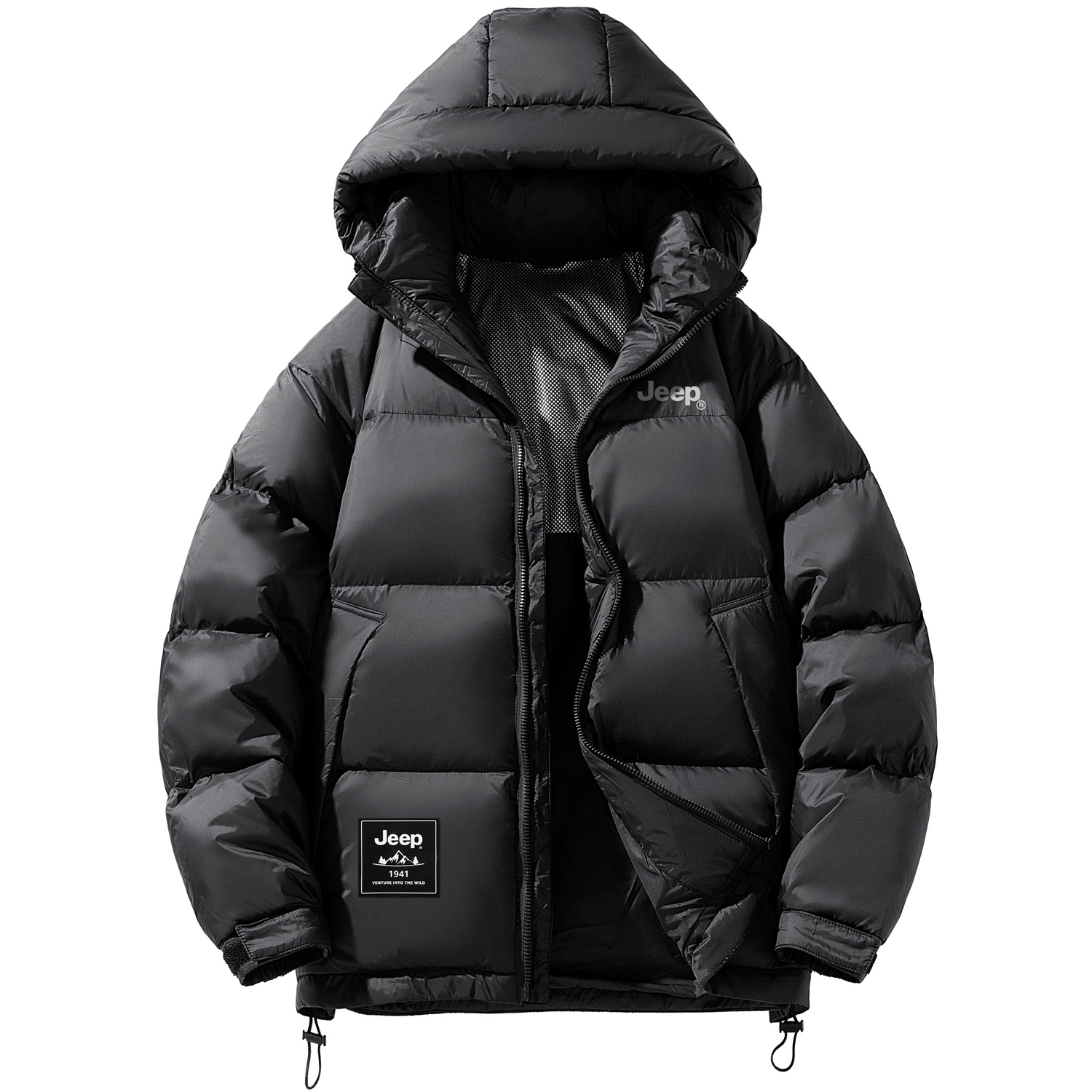 

Пуховик Unisex Jeep, серый (в стиле Goose Down)