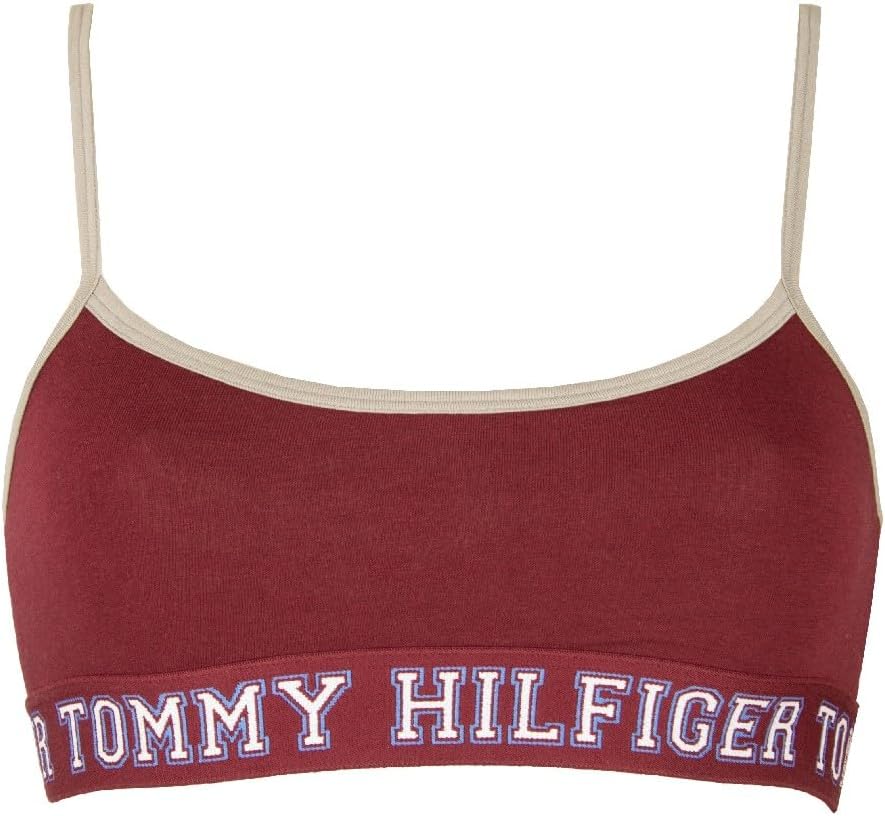 

Женский бюстгальтер-бралетт Tommy Hilfiger без косточек, без укладки, также подходит для занятий спортом, Vlp Deep Red