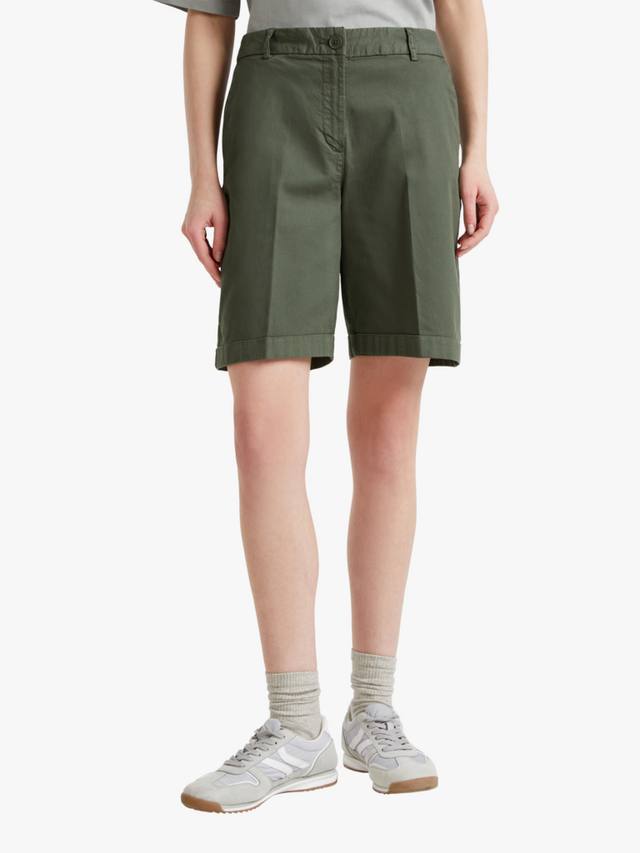 

Обычные шорты с подвернутыми краями Benetton, Military Green