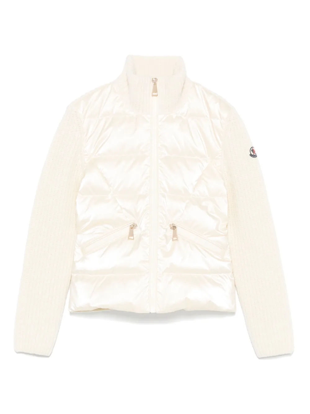 

Кардиган со вставками Moncler Enfant, нейтральный