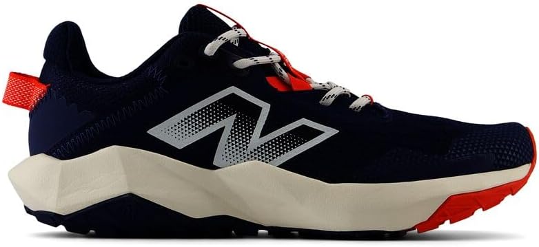 Детские кроссовки New Balance Dynasoft Nitrel V6 на шнуровке (унисекс), Nb Navy/Neo Flame/Sea Salt — фото 3