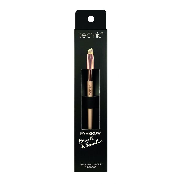 

Косметическая кисть Pincel de Maquillaje Eyebrow Brush & Spoolie Technic, 1 unidad