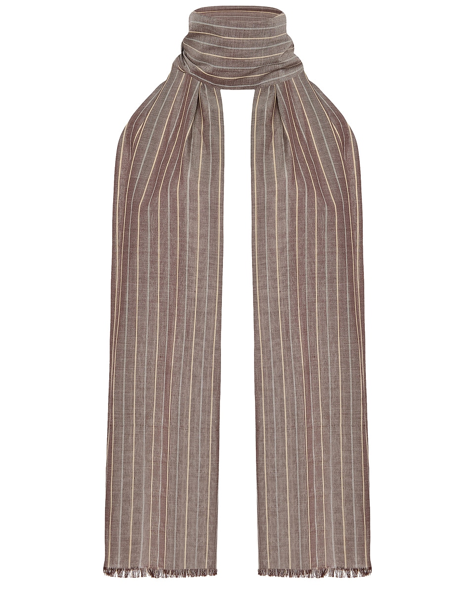 

Шарф Guel The Row, Brown Melange