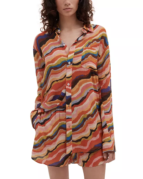 

Комплект домашней одежды: шорты и пижама. Desmond & Dempsey, красный