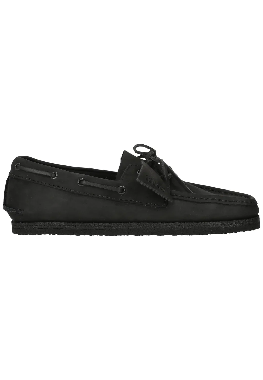 Сникерсы Godney Boat, Clarks, черная кожа — фото 4