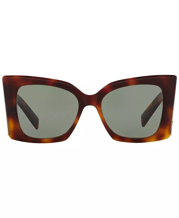 Женские солнцезащитные очки Blaze, SL M119 Saint Laurent, коричневый — фото 2