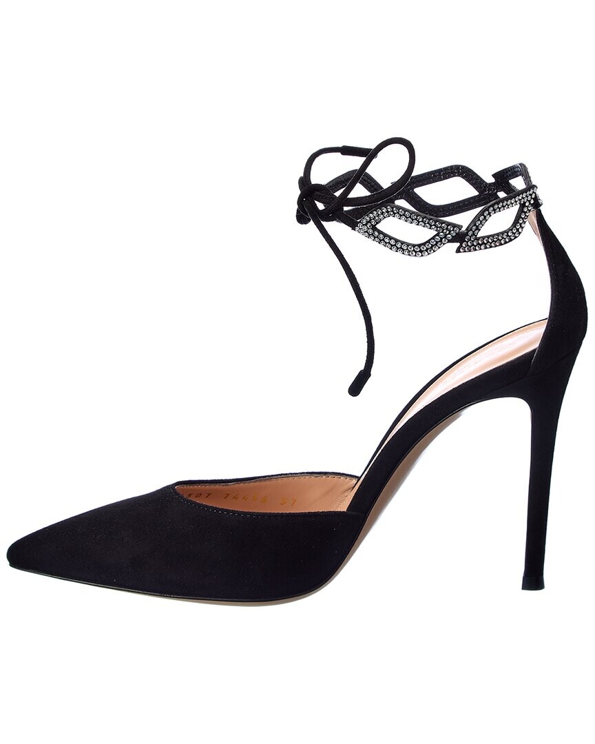 Замшевые туфли Gianvito Rossi Freya 105, коричневый