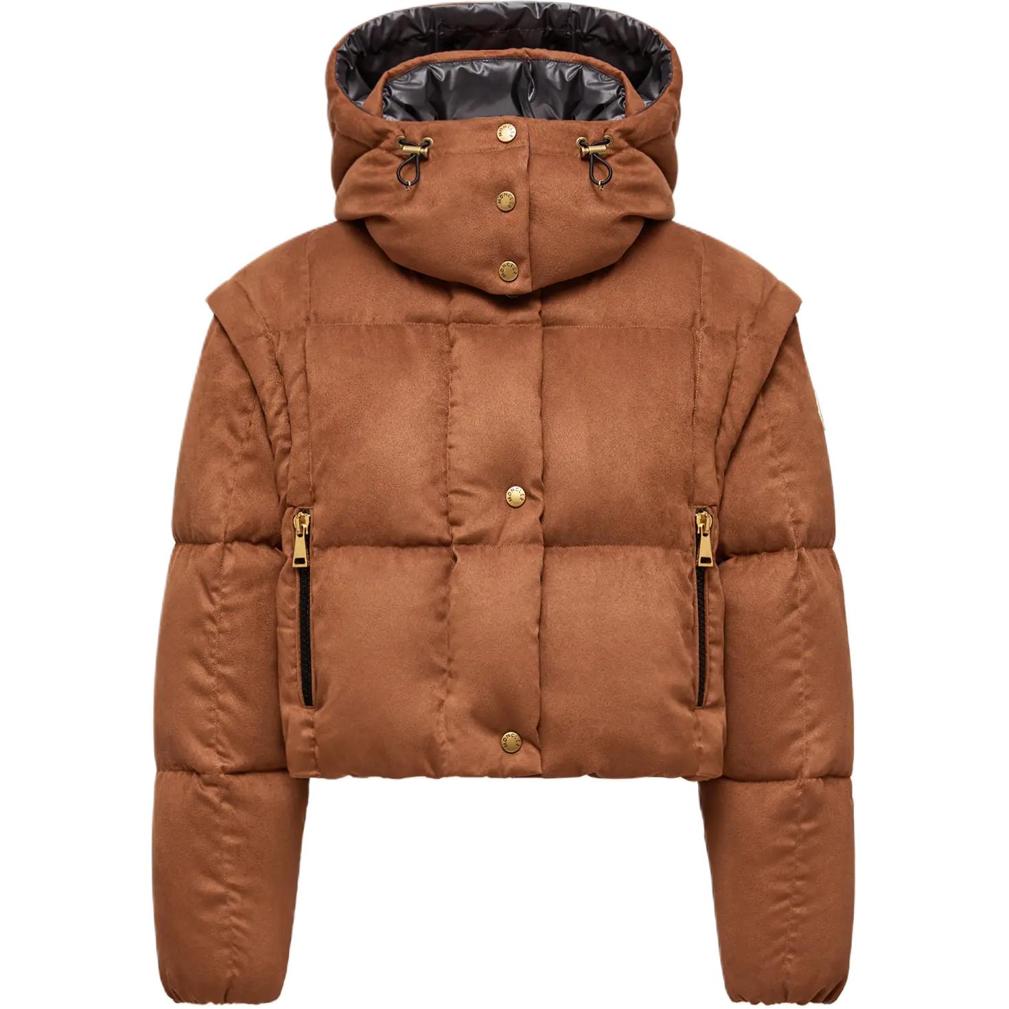 

Paterne 2 в 1 худи короткая утепленная куртка Moncler, коричневый