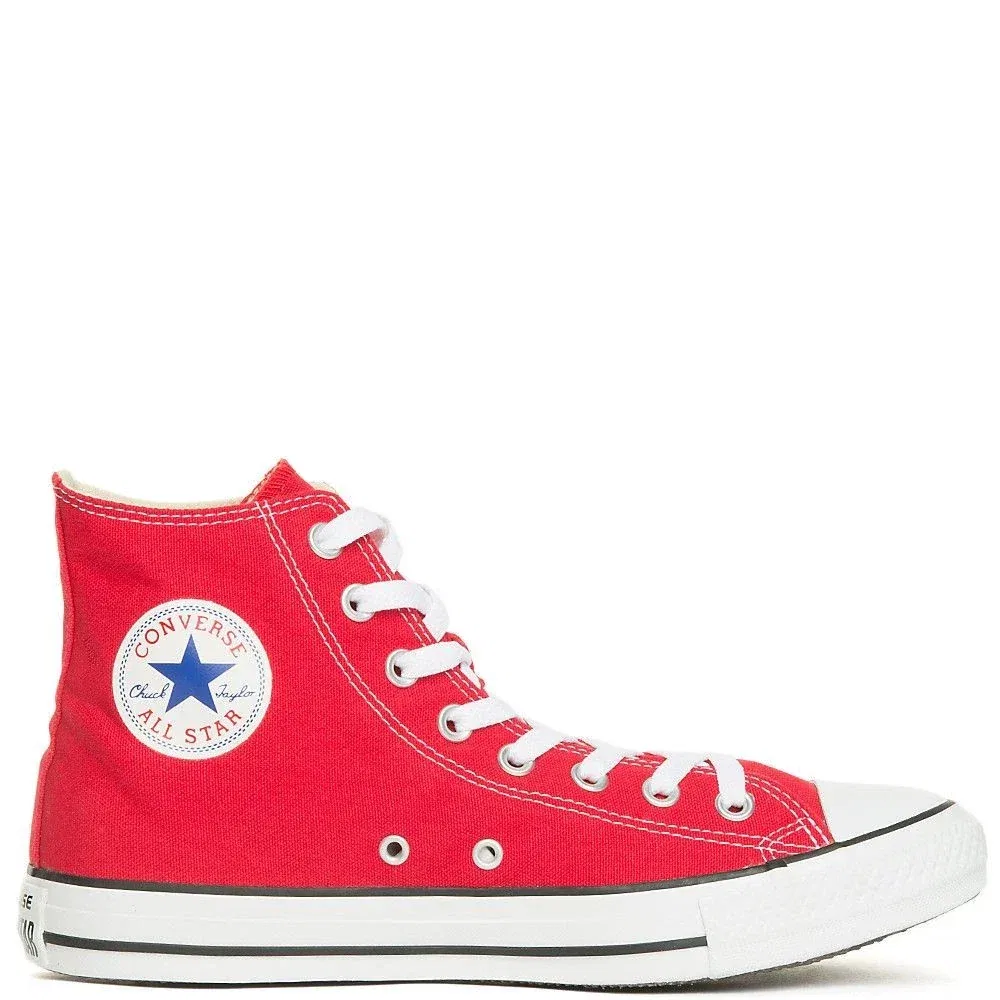 Детские высокие кеды Converse Chuck Taylor All Star из красной парусины, модель HAWK964 — фото 2