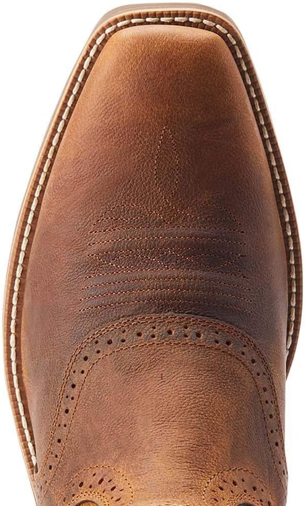 Мужские западные сапоги Ariat Hybrid Roughstock с квадратным носком, Sorrel Crunch — фото 4