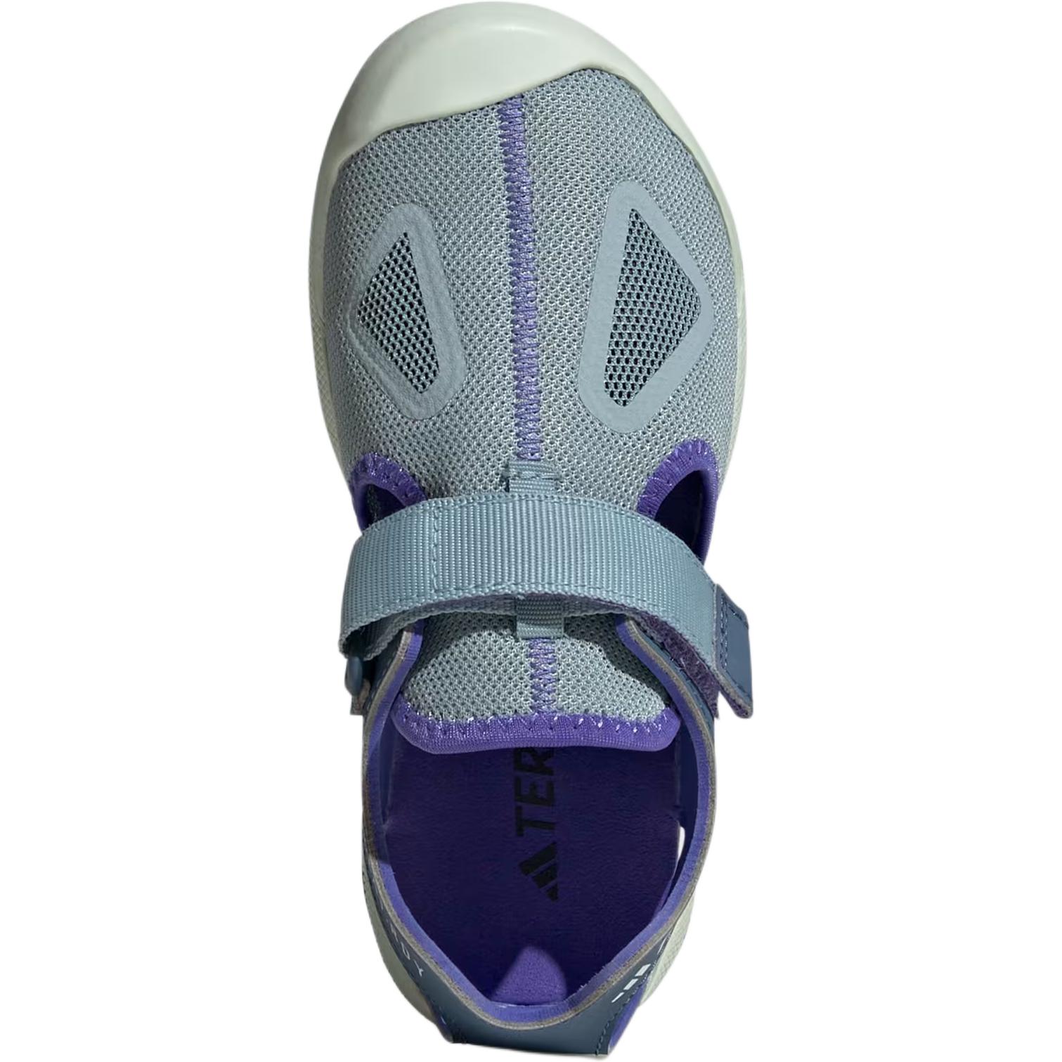 Детские сандалии Terrex Captain Toey 2.0 Anti Kick с амортизацией и низким верхом Adidas, серый/синий — фото 4