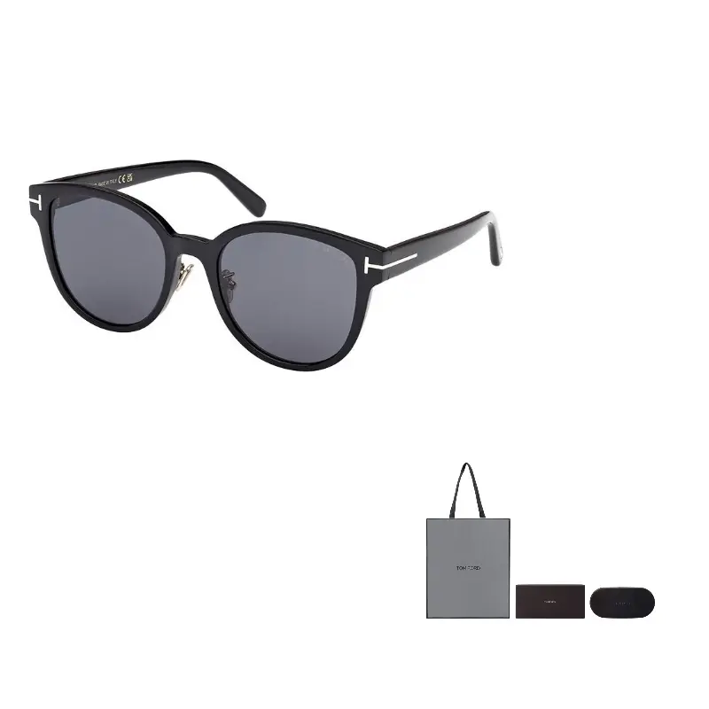 

TOM FORD Ацетатная оправа для очков в стиле кошачий глаз унисекс черный, Black