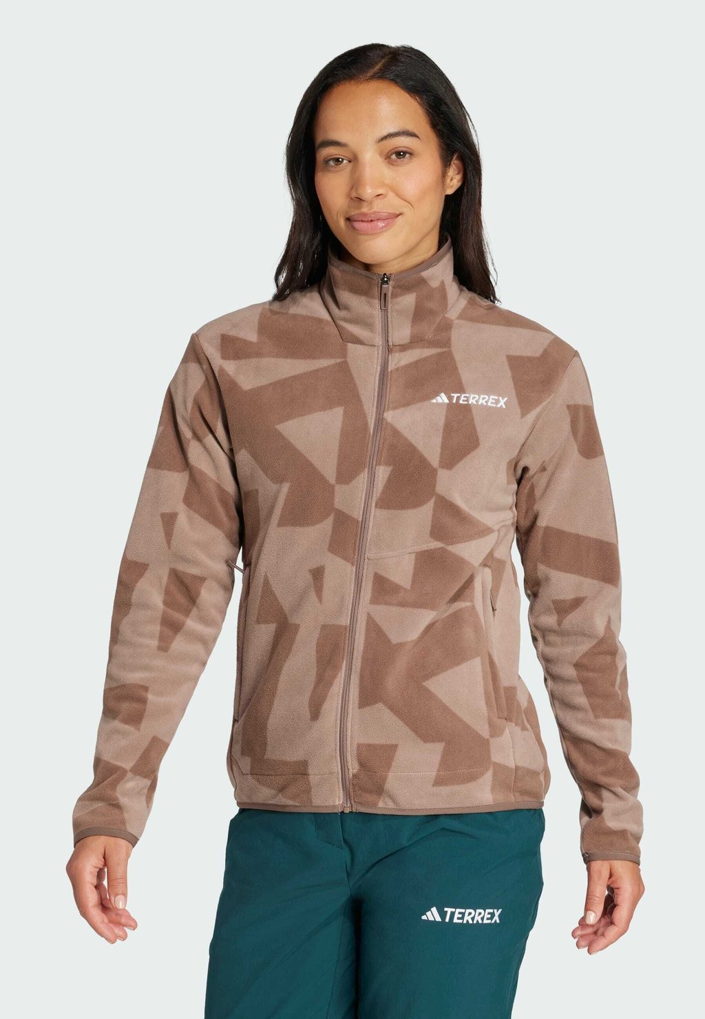 

Флисовая куртка Adidas Terrex, коричневый
