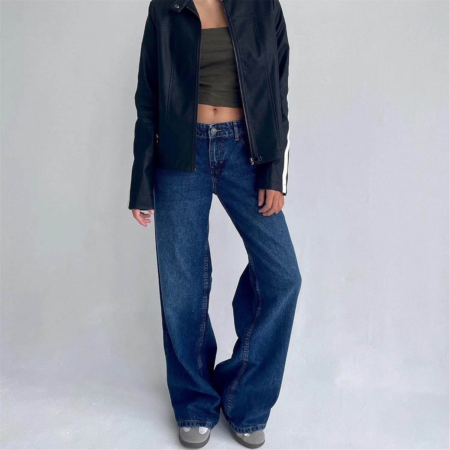 Джинсы Wide Leg, Navy Blue — фото 4