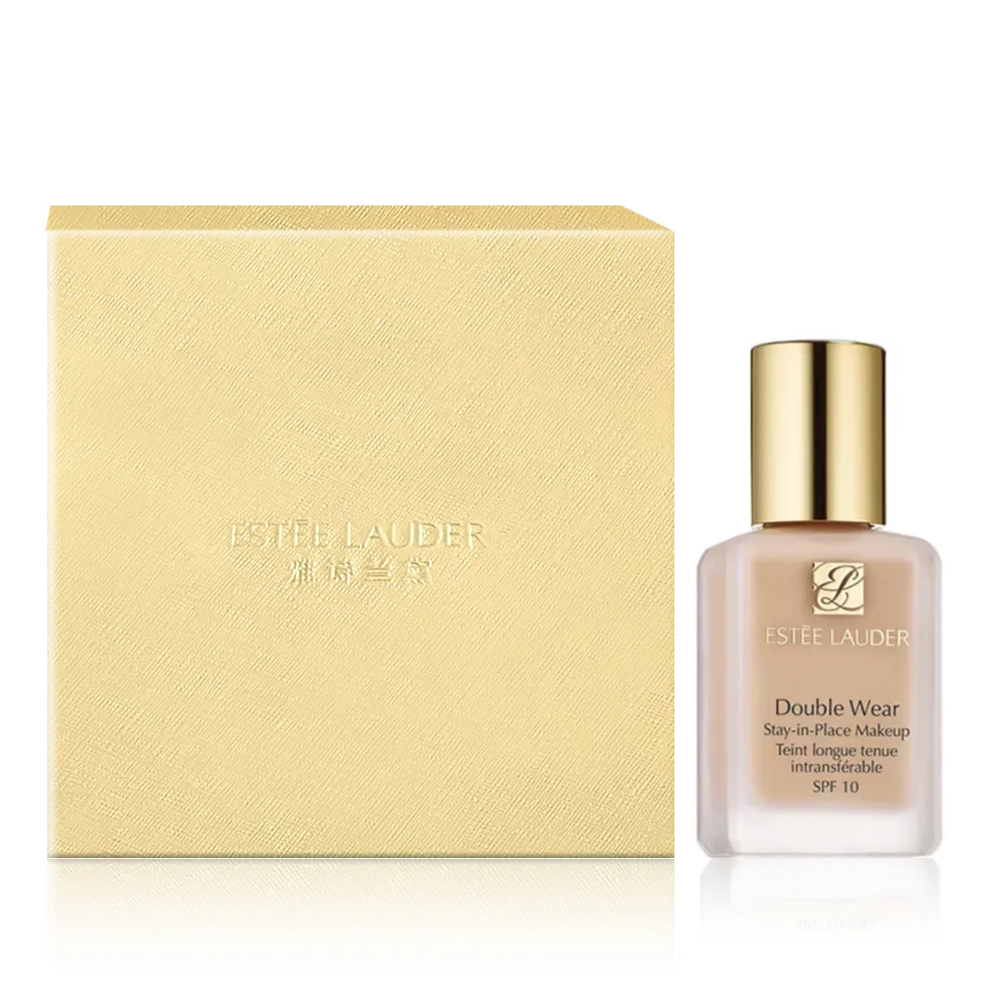 ESTEE LAUDER Тональная жидкость с высокой стойкостью на 24 часа, в комплекте с коробкой для хранения, 1C0 pink tone one white + counter gift box