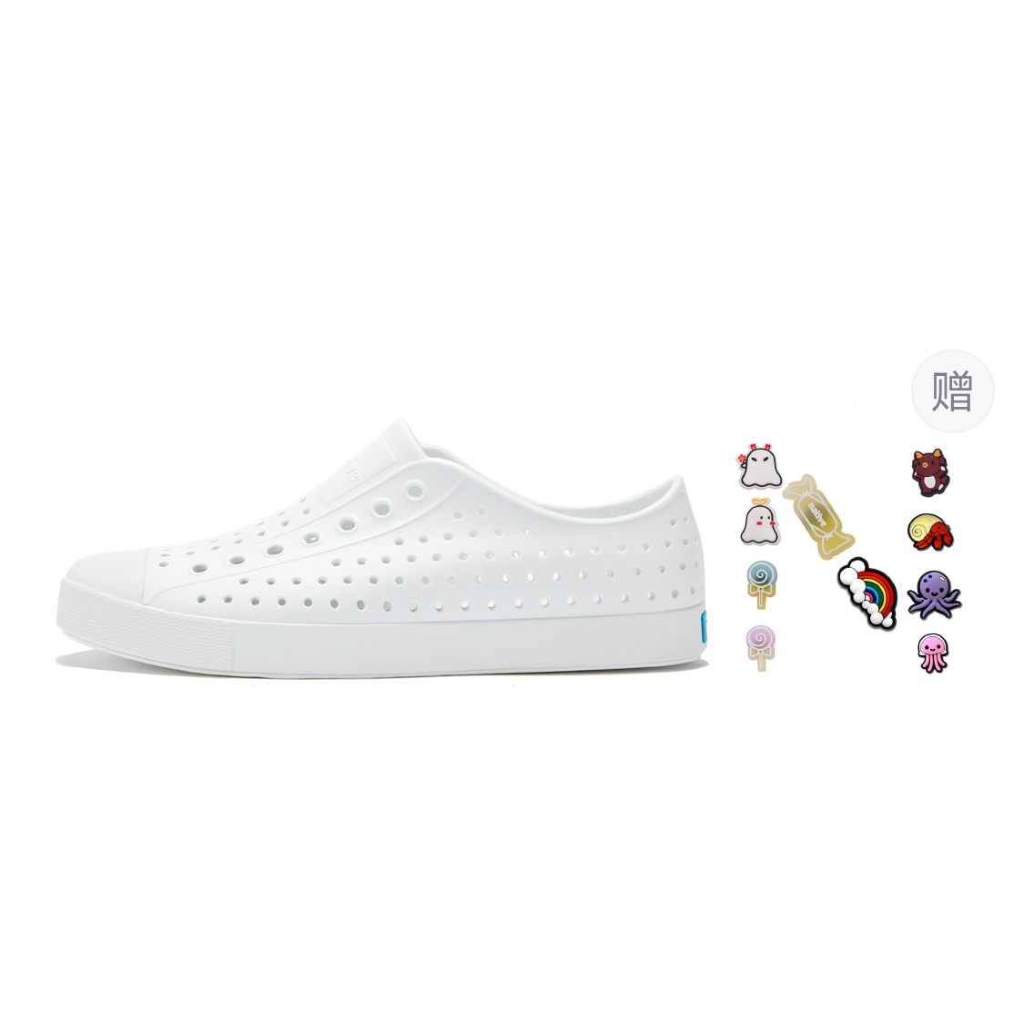 

Водонепроницаемые и дышащие детские сандалии Jefferson Native Shoes, белый