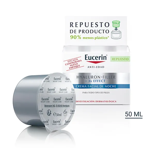 

Заправка ночного крема Hyaluron-Filler Crema Noche Eucerin, 50 ml