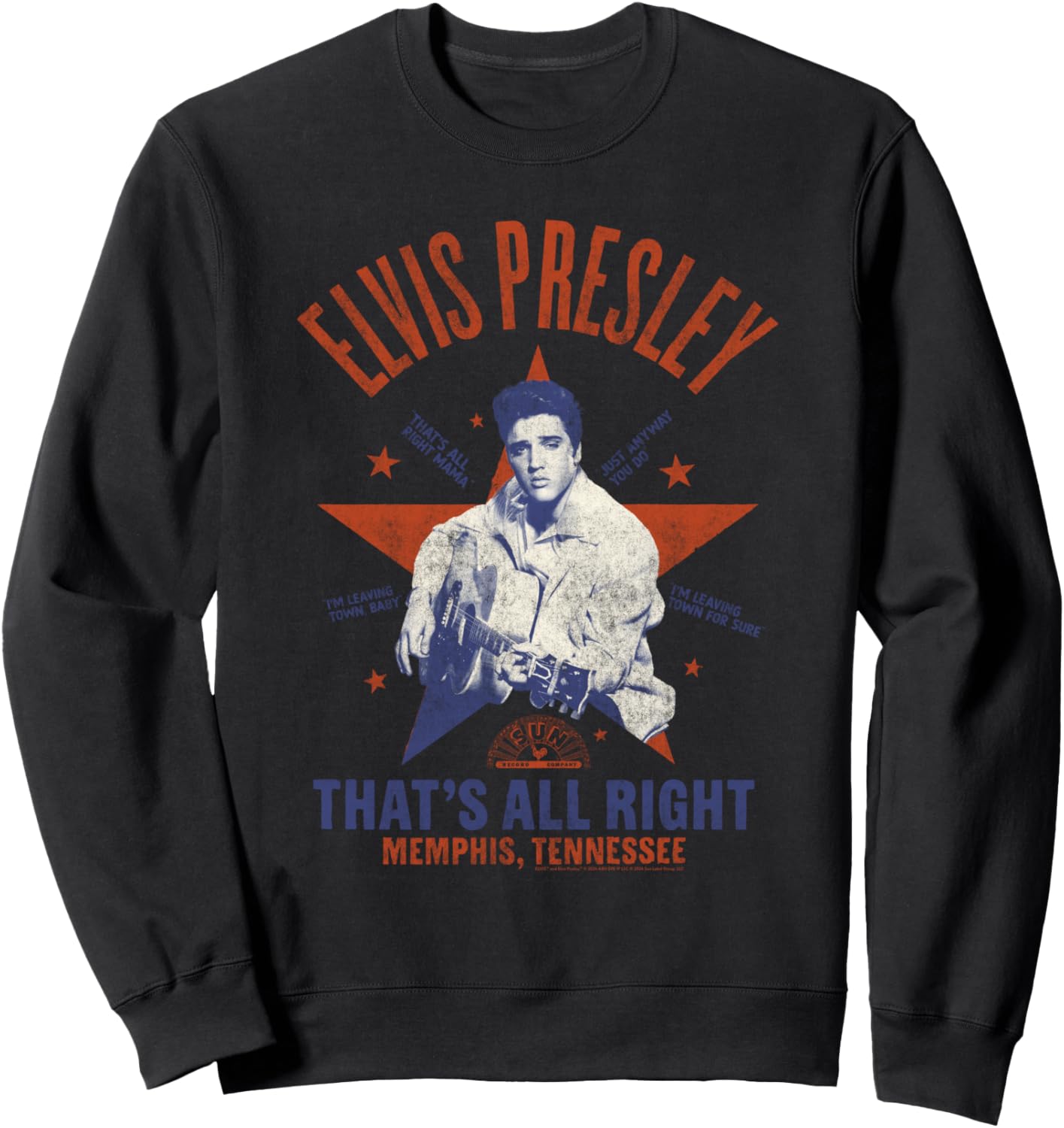

Толстовка Sun Records X Elvis Presley That's All Right, черная