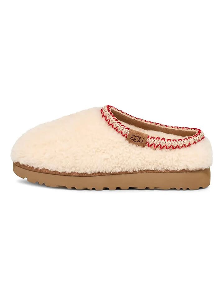 Сабо UGG Schaffell-Hausschuhe Tasman Maxi Curly, кремовый — фото 2