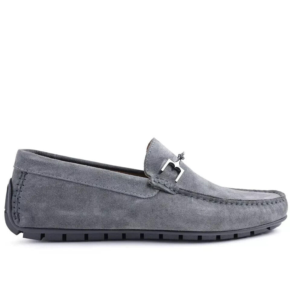 Bruno Magli Xander BM2XANF1 Loafer Men's US 7 Gray Suede Moc Toe Shoes KHD832, серый — фото 2