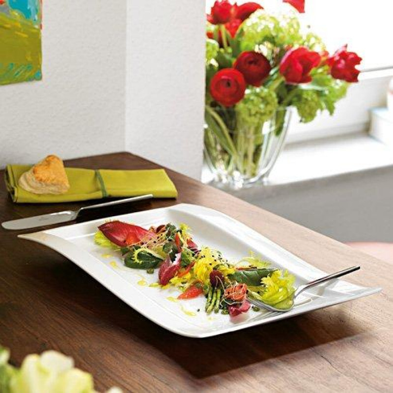 

Тарелка для гурманов New Wave 37x25 см Villeroy & Boch, белый
