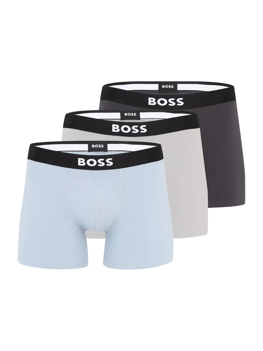 

Боксеры BOSS, цвет Light blue/Light grey/Black