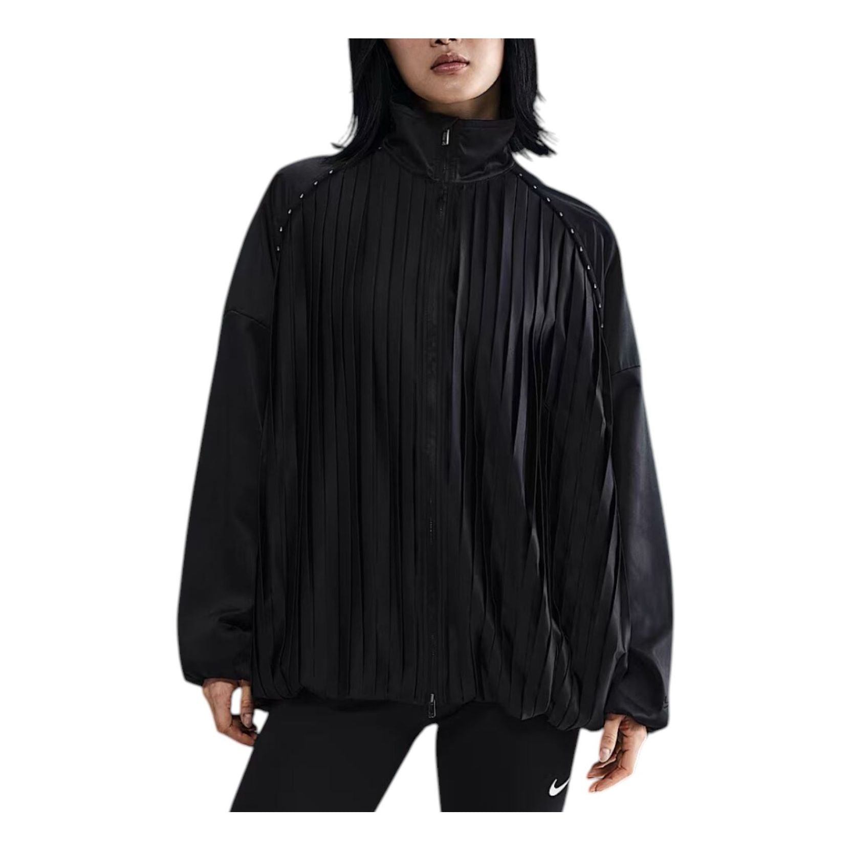 

Куртка (WMNS) Nike Pleated Tracksuit Jacket 'Black'
