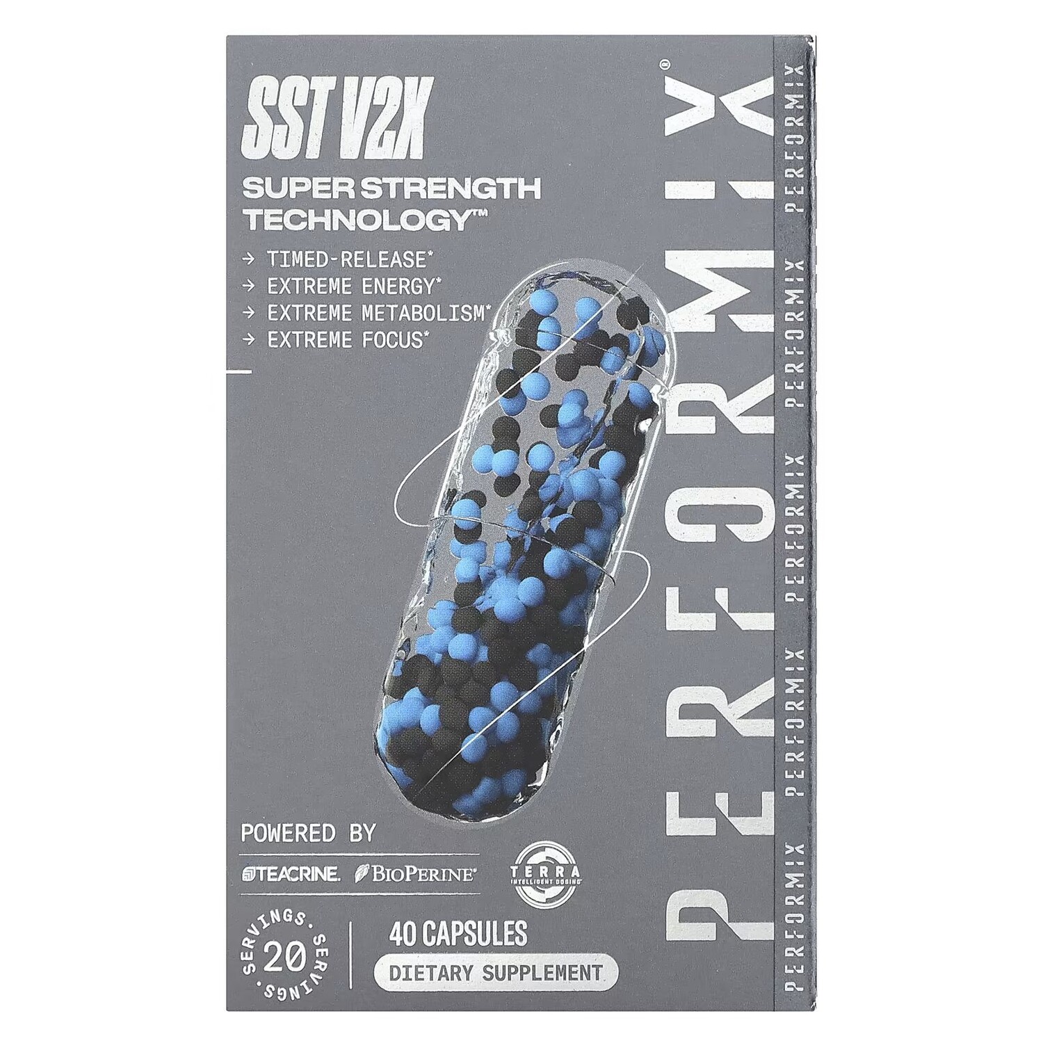 

Технология суперсилы SST V2X, 40 капсул Performix