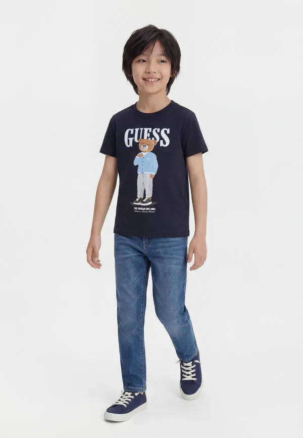 Футболка унисекс с принтом Guess, Smart Blue