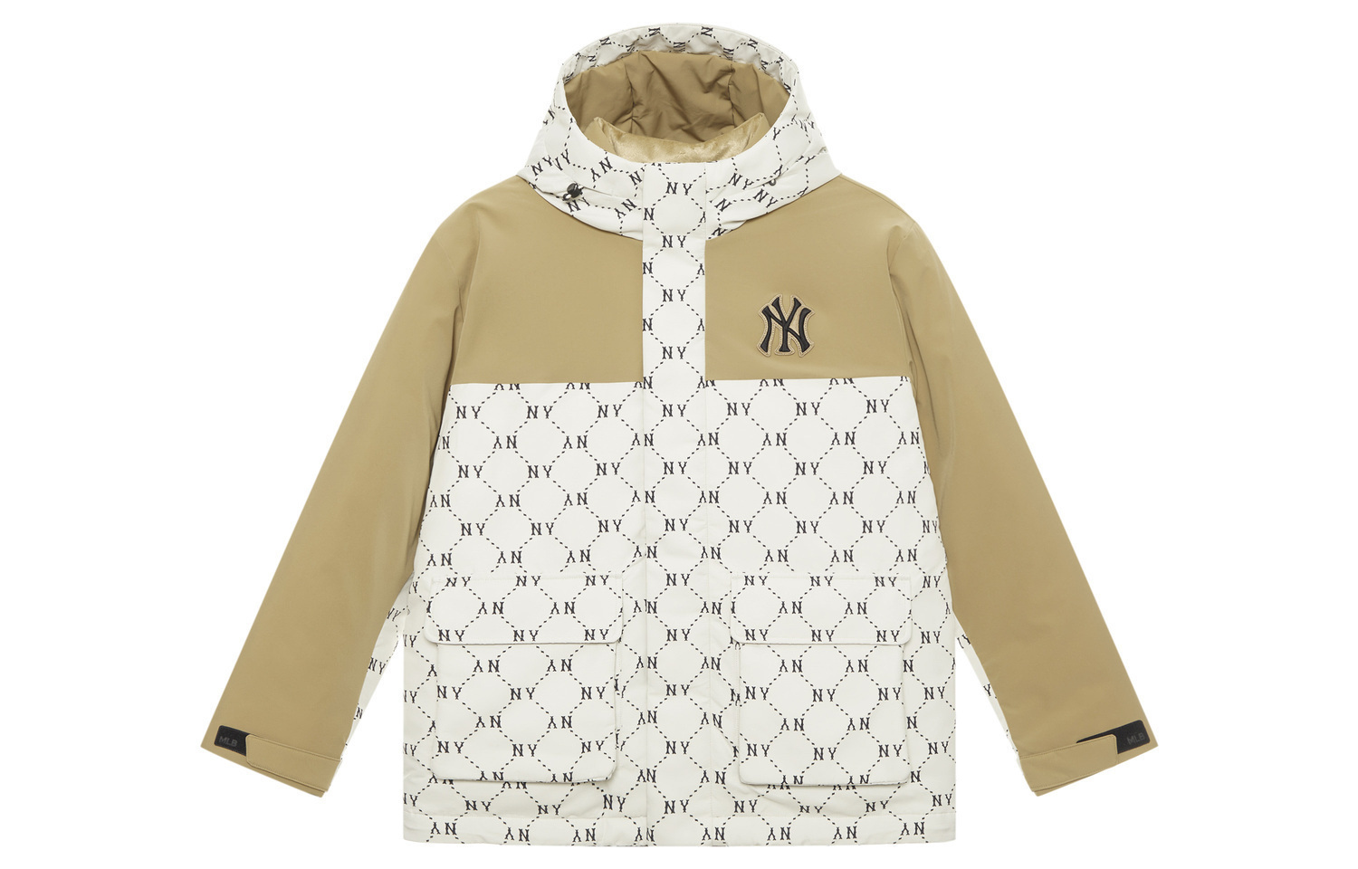

MLB Коллекция MONOGRAM New York Yankees FW24 Пуховик Unisex Cream