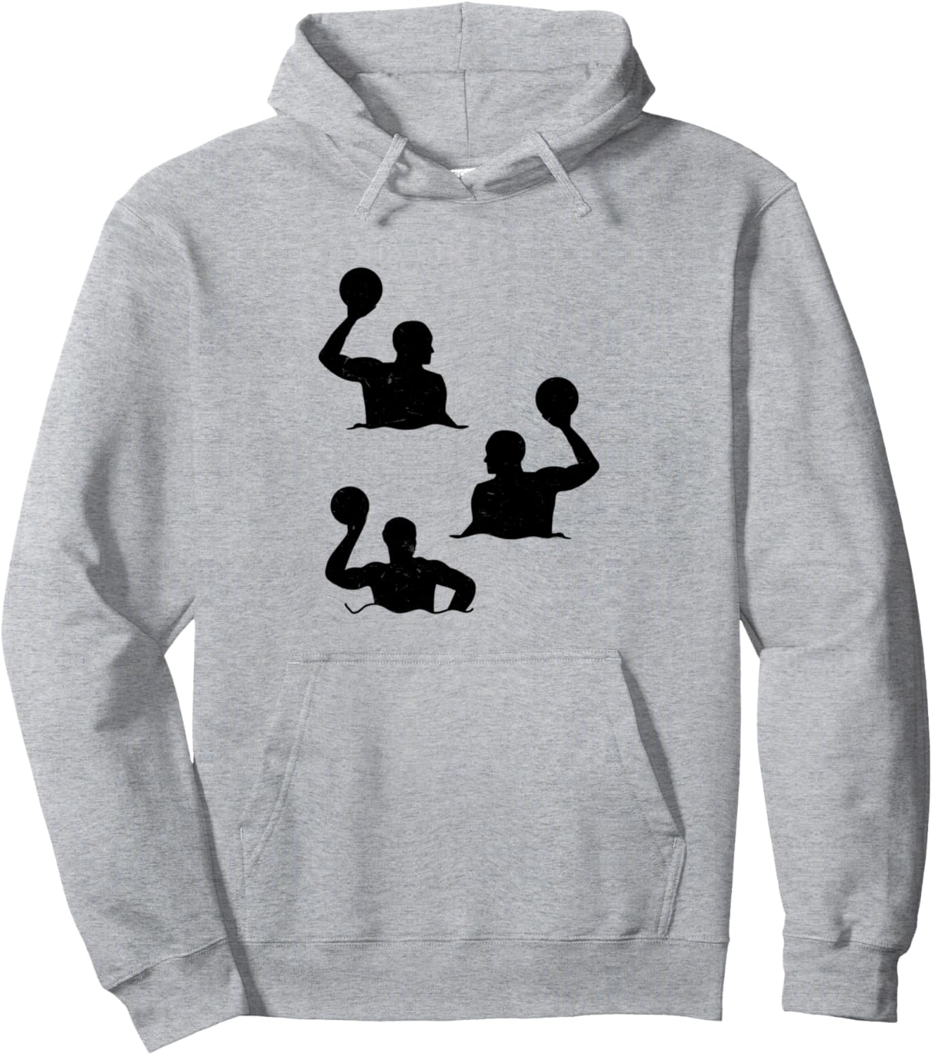 

Худи с силуэтом игрока в водное поло Waterpolo Game Water Polo Player, серый