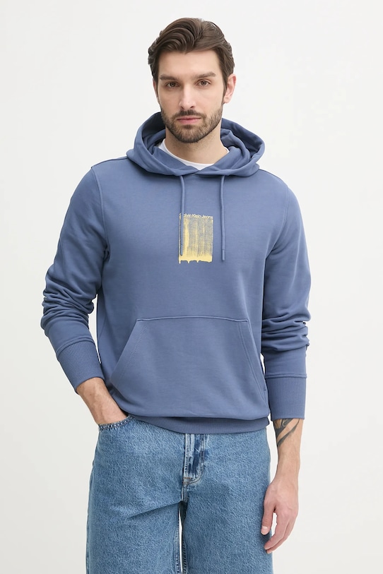

Хлопковая толстовка Calvin Klein Jeans, синий