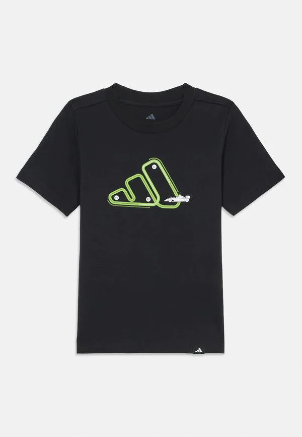 Футболка унисекс с эстетичным графическим принтом для подростков Adidas Performance, Black