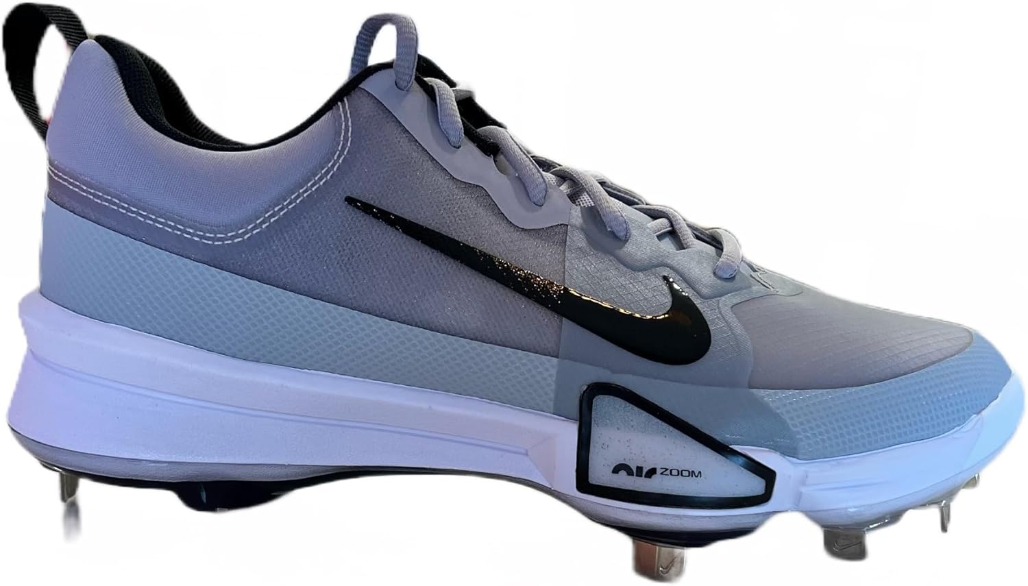 

Бейсбольные бутсы Nike Force Zoom Trout 9 Pro Low для мужчин, Pewter/Wolf Grey/White/Black