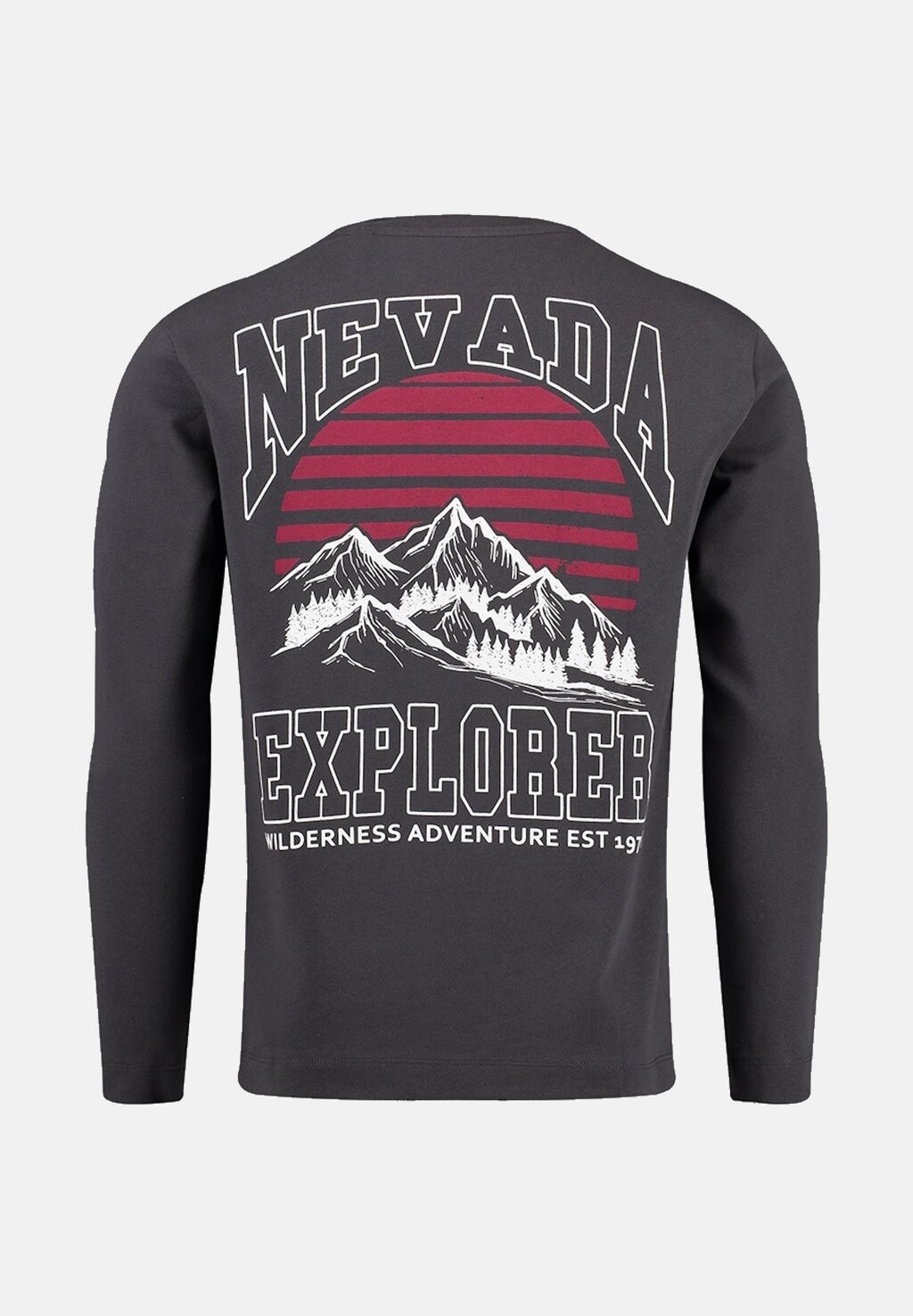 

Топ с длинными рукавами NEVADA ADVENTURE Key Largo, темно-серый