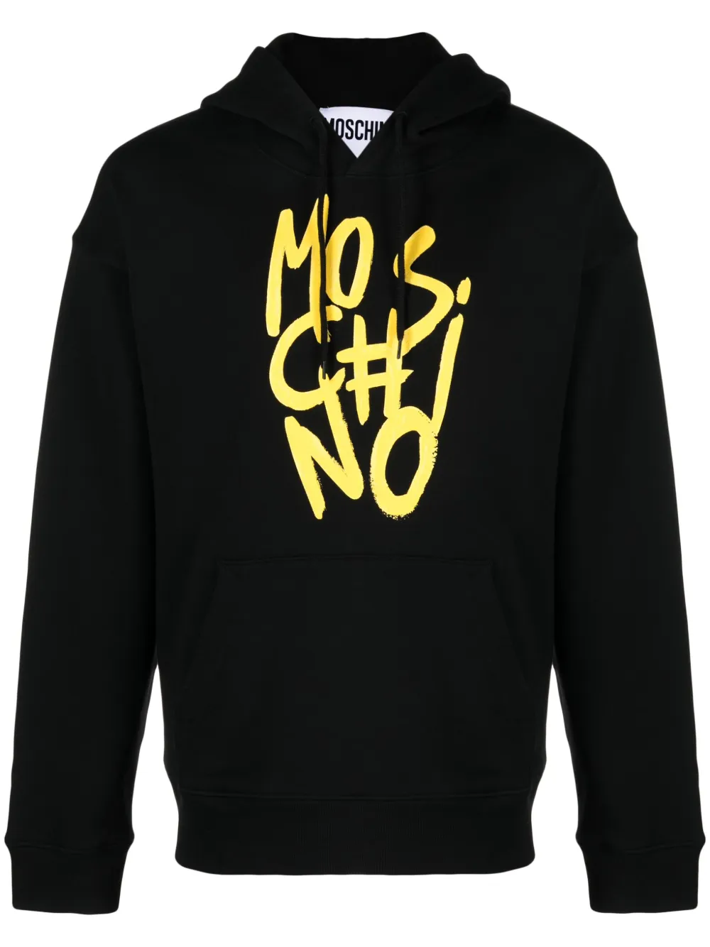 

Худи с логотипом Moschino, черный