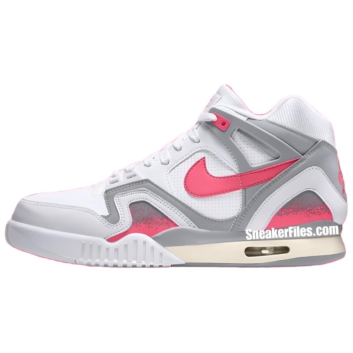

Кроссовки Nike Tech Challenge Vintage Basketball Shoes Men Mid-top White/Gray, белый/серый