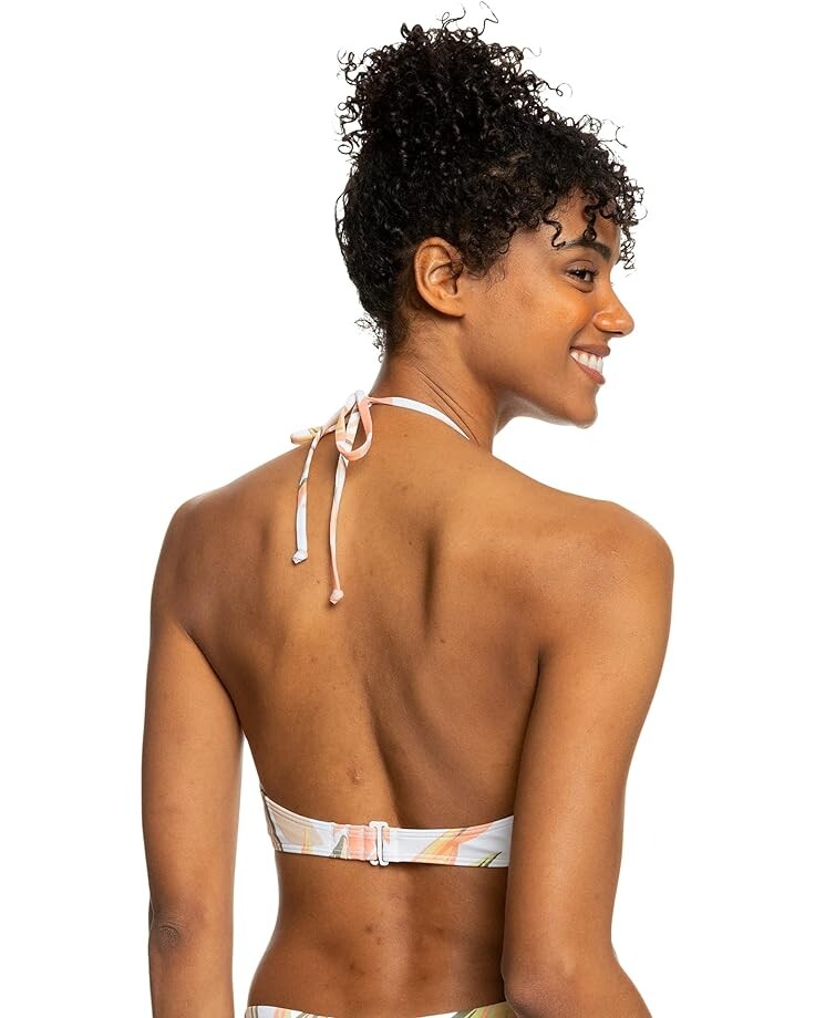 

Топ бикини Roxy Printed Beach Classics Fashion Bikini Top, цвет Bright White Subtly Salty Flat