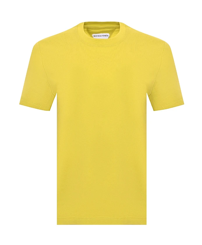 

Повседневная хлопковая футболка для мужчин Bottega Veneta, зеленый