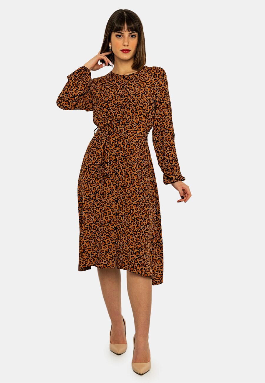 

Платье миди Jimmy Sanders Dress, цвет brown/orange