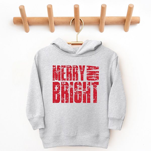 Толстовка с капюшоном Merry and bright block distressed для малышей The Juniper Shop, White — фото 2