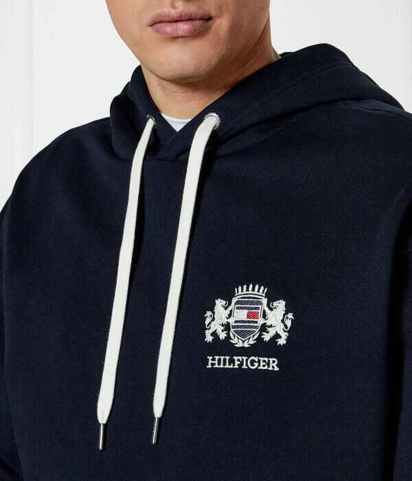 Толстовка мужская Tommy Hilfiger из органического хлопка, синий — фото 4