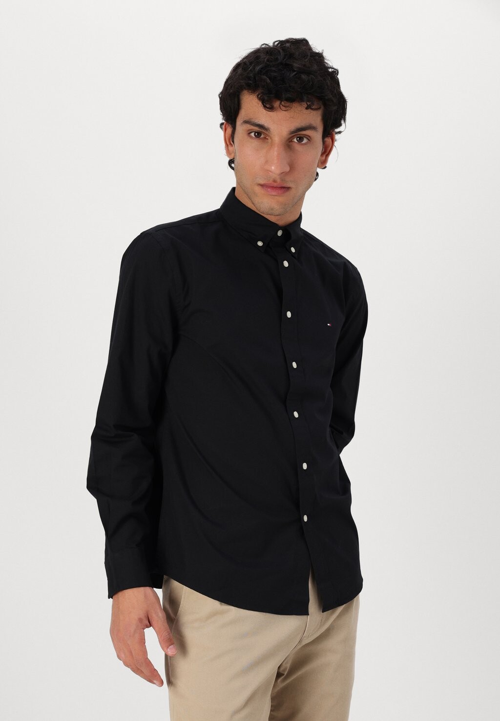 

Рубашка CORE FLEX SOLID SHIRT Tommy Hilfiger, черный