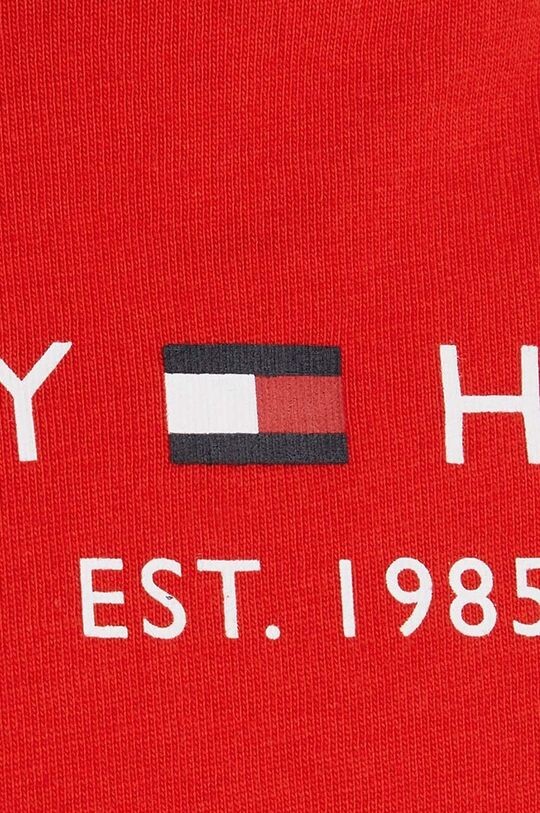 Детская хлопковая футболка Tommy Hilfiger, красный — фото 4